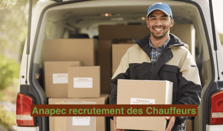 Anapec recrutement des Chauffeurs livreur