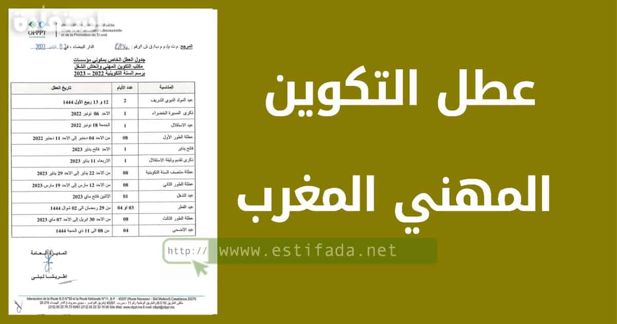 عطل التكوين المهني بالمغرب