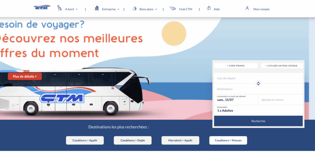 طريقة حجز تذكرة ستيام CTM عبر الانترنت