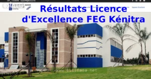 Résultats Licence d'Excellence FEG Kénitra