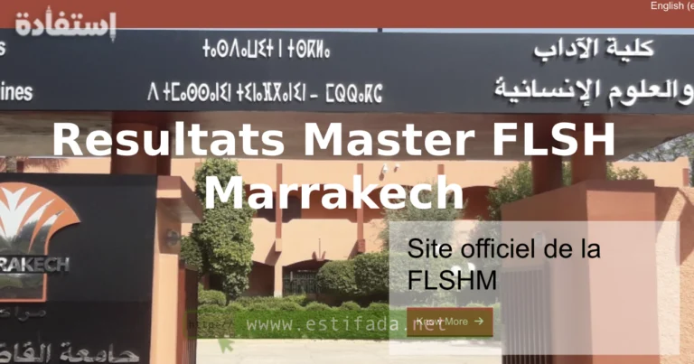 Resultats Master FLSH Marrakech
