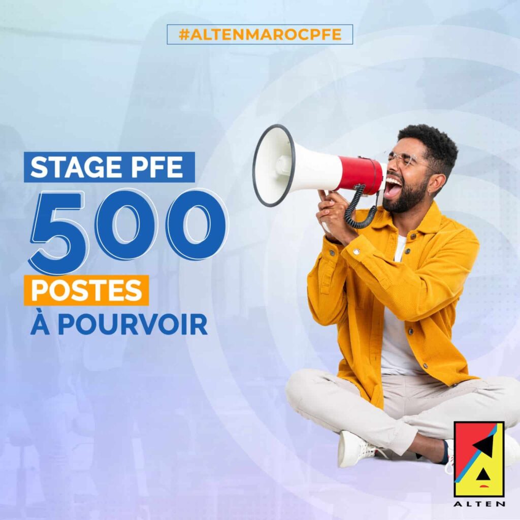 500 Opportunites de Stages PFE chez Alten Maroc