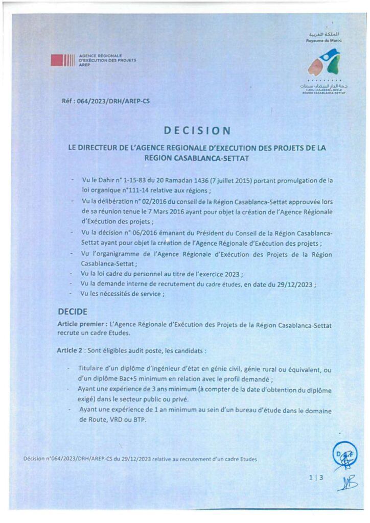 Concours AREP 