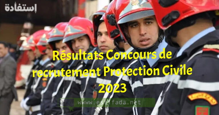 Résultats Concours de recrutement Protection Civile 2023