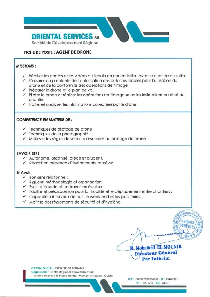 Concours de SDR Oriental Services