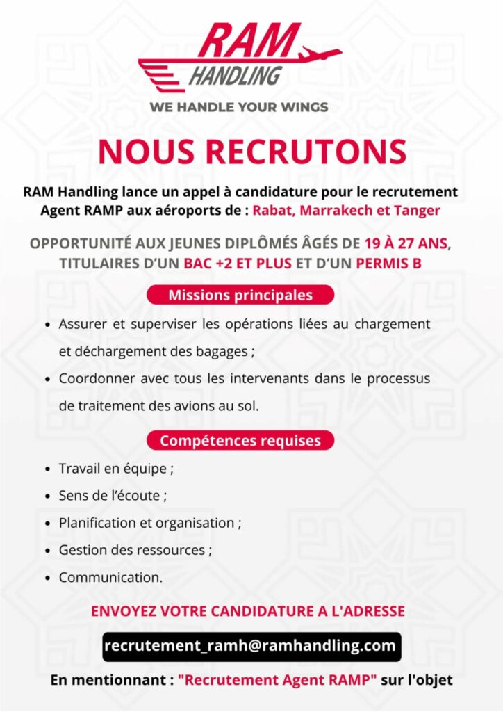 Recrutement Agents RAMP 