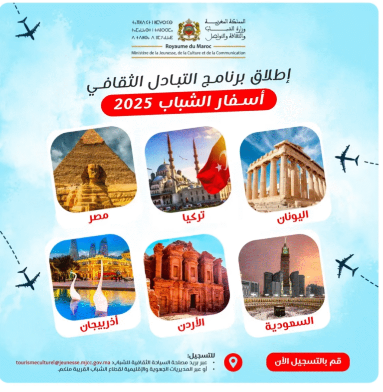 وزارة الشباب تطلق برنامج أسفار الشباب 2025 للتبادل الثقافي وتفتح باب التسجيل