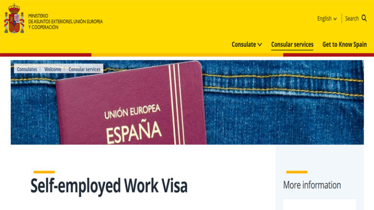 فيزا العمل الحر في إسبانيا