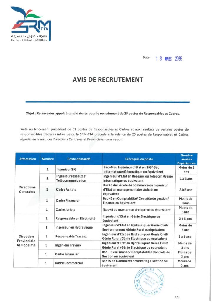 مباراة SRM TTA 1